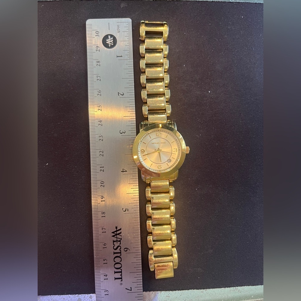 Michael Kors Janey women’s quartz watch jewelry MK-3485 gold stainless steel - Picture 10 of 11